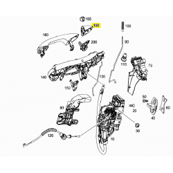 A099766070064 9197 099766070064 9197 MERCEDES C CLASS W205 SOL ÖN KAPI BADEMİ ORJİNAL