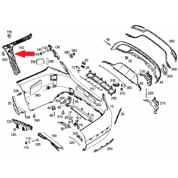 A2058801702 2058801702 W205 ARKA TAMPON SOL TUTUCU ORJİNAL