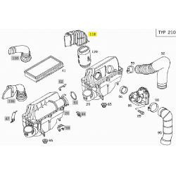 A2105280804 2105280804 MERCEDES W210 HAVA GİRİŞ BORUSU ORJİNAL