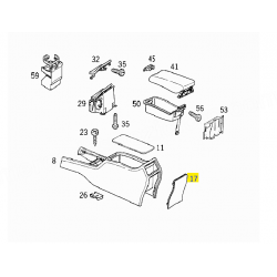A2106831308 9B51 2106831308 9B51 MERCEDES W210 ORTA KONSOLUN ARKA KAPAĞI ORJİNAL