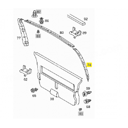 A6387470671 6387470671 MERCEDES W638 BAGAJ KAPLAMASI SOL TARAF ORJİNAL