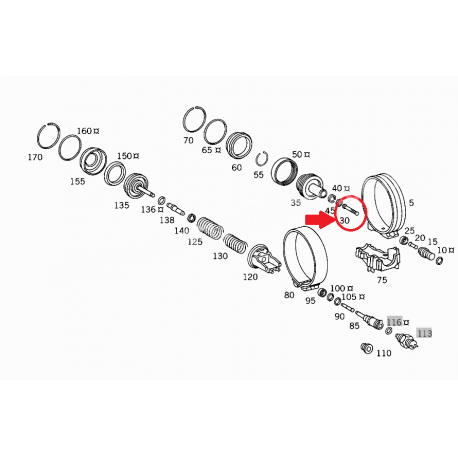 A1232772675 1232772675 MERCEDES W123 ARKA BANT PİMİ ORJİNAL