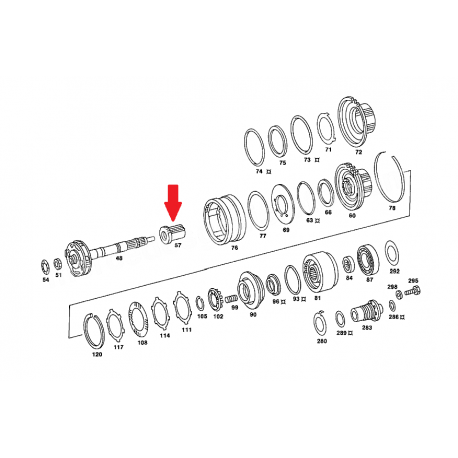 A1262720007 1262720007 MERCEDES 722.3 ŞANZIMAN DİŞLİSİ ORJİNAL SIFIR