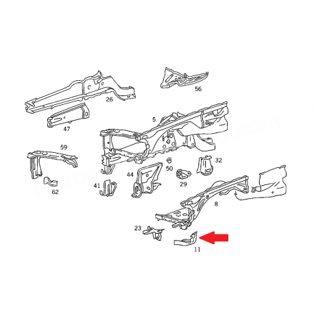 A1266264116 1266264116 W126 ÇAMURLUK AYAĞI ORJİNAL