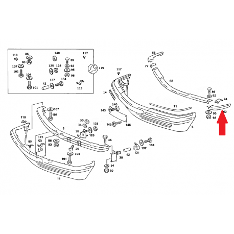 A1268852974 1268852974 W126 NİKELAJ ORJİNAL