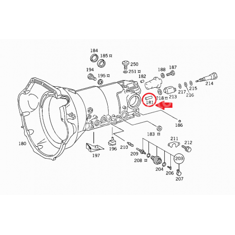 A1269910001 1269910001 MERCEDES W126 ŞANZIMAN KİLİT PİMİ ORJİNAL