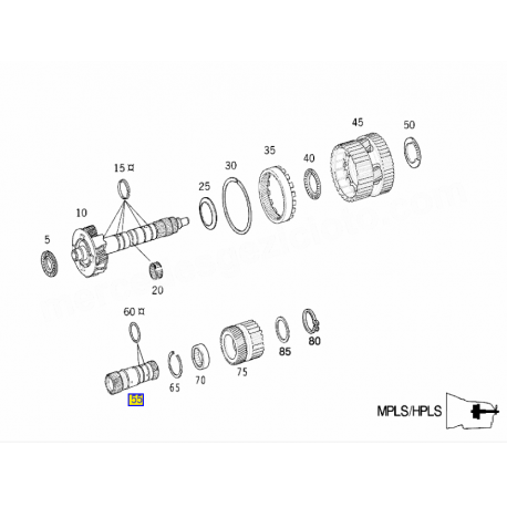 A1402721507 1402721507 MERCEDES 722.6 GÜNEŞ DİŞLİSİ ORJİNAL SIFIR