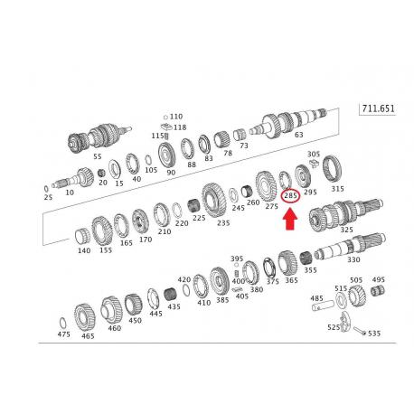 A2032621834 2032621834 MERCEDES W203 ŞANZIMAN GERİ VİTES SEKROMENÇİ ORJİNAL