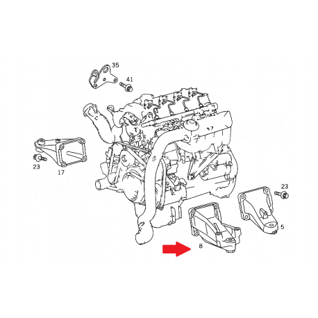 A6112230704 6112230704 W203 W211 MOTOR TAŞIYICISI ORJİNAL